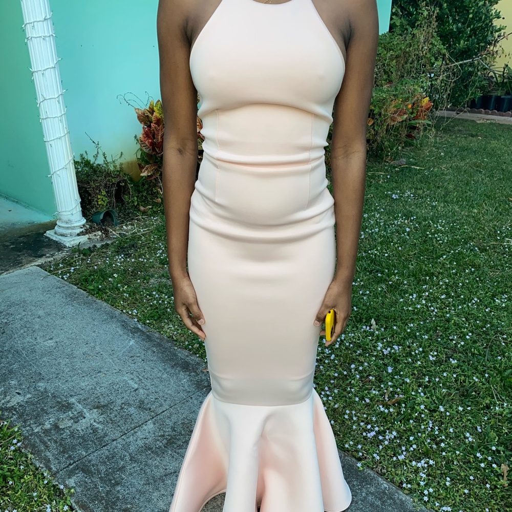 Pink mermaid gown